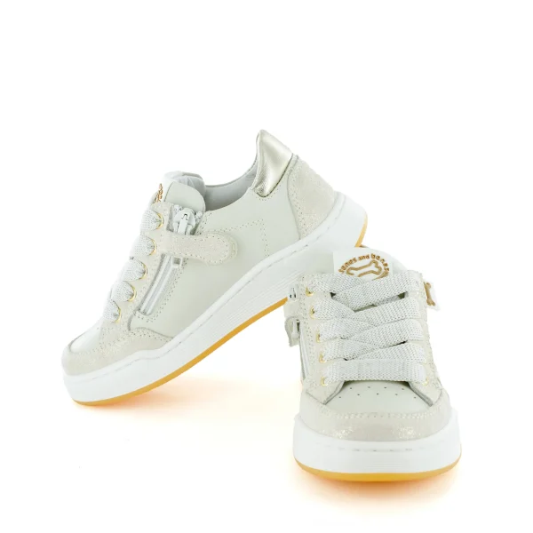 Best calf - metal o.white + platin Lage Schoenen