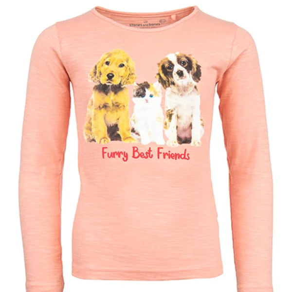 New - FURRY T-Shirts Met Lange Mouwen