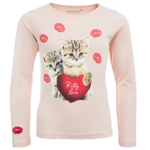 New - KITTY LOVE T-Shirts Met Lange Mouwen