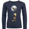 New - TO THE MOON T-Shirts Met Lange Mouwen