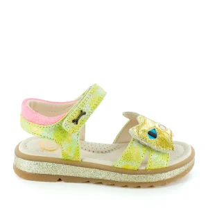 Sale metal yellow Sandalen