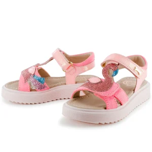 Discount lack metal coral fluo Sandalen