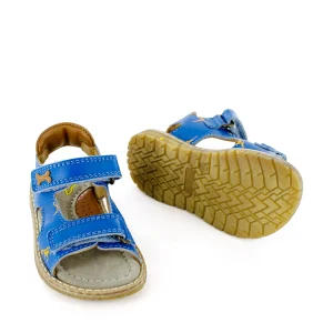 Online calf l.blue + cuoio Sandalen