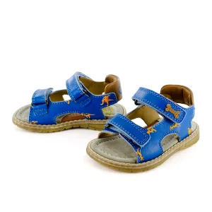 Online calf l.blue + cuoio Sandalen