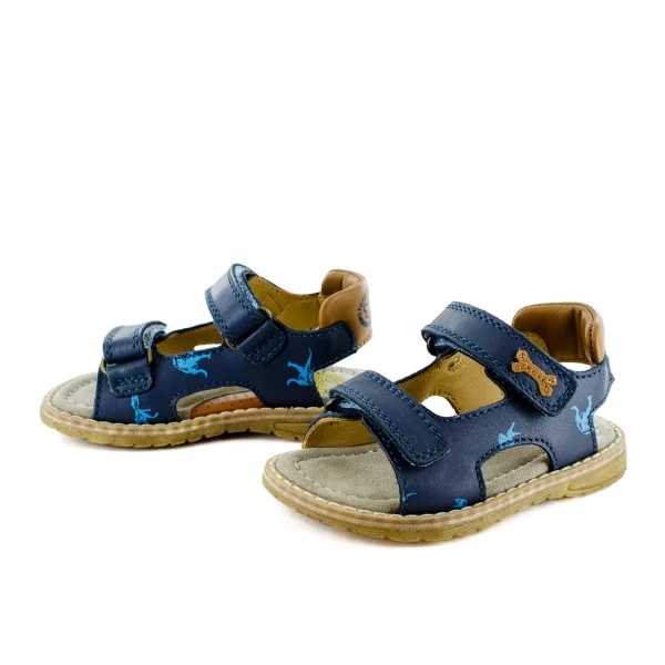 New calf navy + cuoio Sandalen