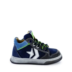 Online nabuk dark blue + off white Halfhoge Schoenen