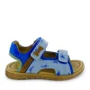 Outlet calf steelblue + electric blue Sandalen