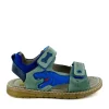 Fashion calf oxide + electric blue Sandalen