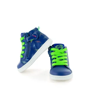 Discount calf ocean + verde fluo Halfhoge Schoenen