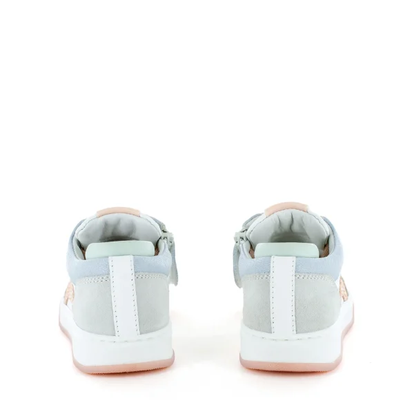 Clearance calf white + old rose Lage Schoenen