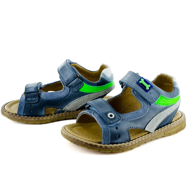 Best crs denim + green fluo Sandalen