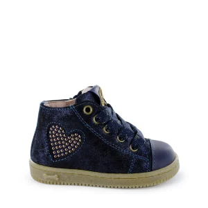 Outlet metal blue Halfhoge Schoenen