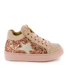 Hot crs - glitter salmon Halfhoge Schoenen