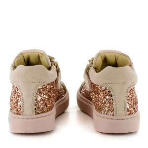 Hot crs - glitter salmon Halfhoge Schoenen