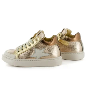 Hot crs - metal nude + gold Halfhoge Schoenen