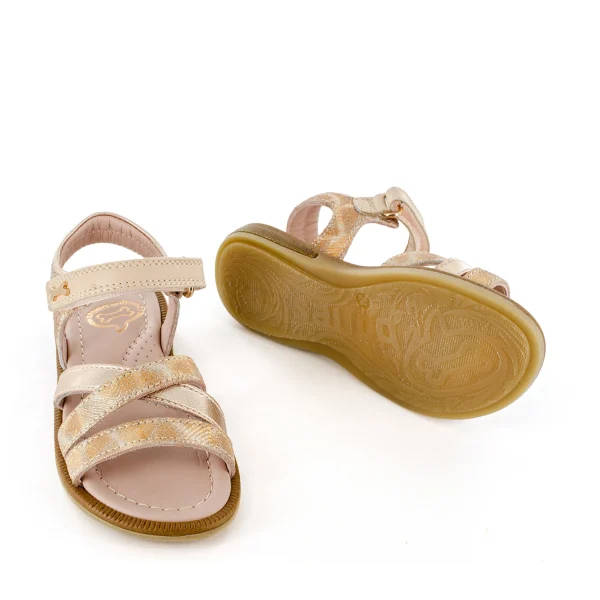 Hot metal nude Sandalen