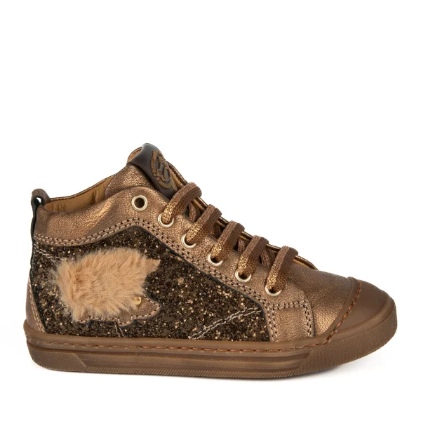 Best metal - glitter bronze Halfhoge Schoenen