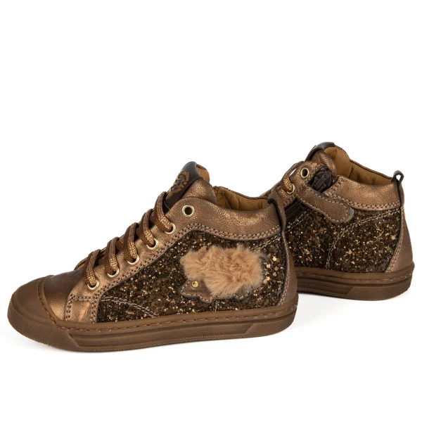 Best metal - glitter bronze Halfhoge Schoenen