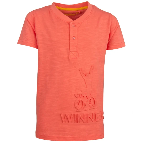 Sale - WINNER coral pink T-Shirts Korte Mouwen