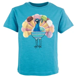 New - PEACOCK T-Shirts Korte Mouwen