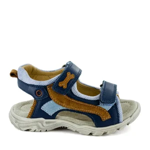 New calf - crs cuoio + navy Sandalen