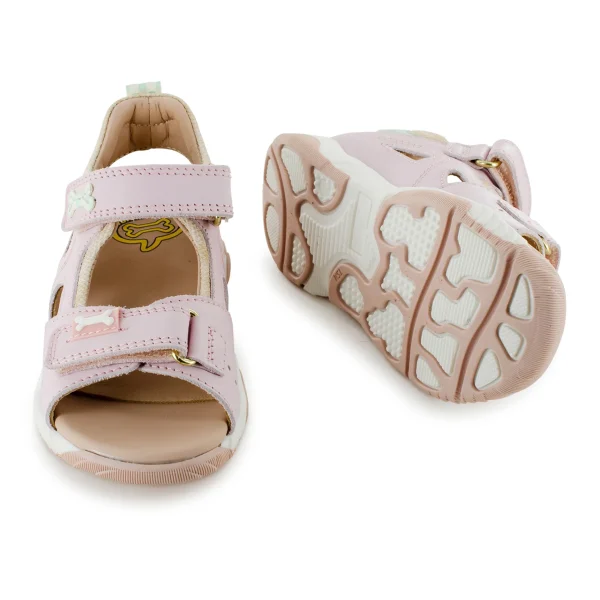 Fashion calf - textile old rose + mint Sandalen