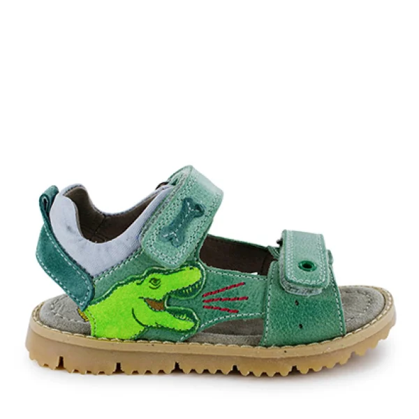 Sale calf dark petrol + emerald Sandalen