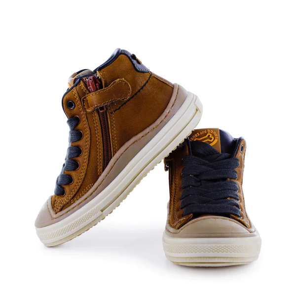 Outlet calf cuoio Halfhoge Schoenen