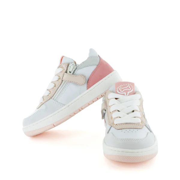 Clearance calf - crs off white + salmon Lage Schoenen