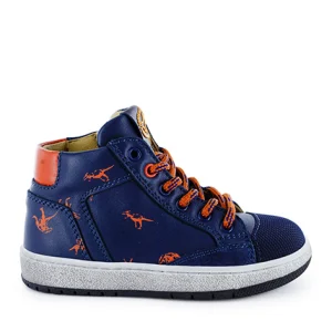 Fashion calf cuoio + navy Halfhoge Schoenen