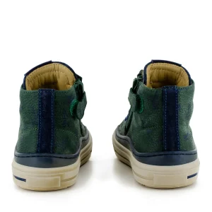 Discount crs - nabuk d.green + navy Halfhoge Schoenen