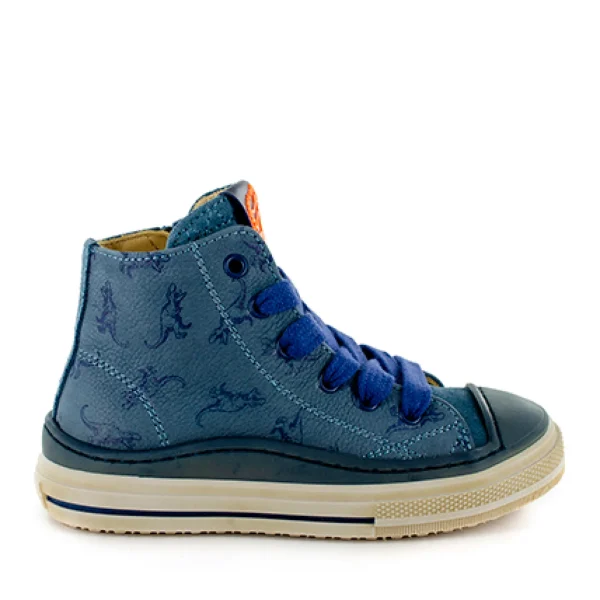 Discount crs - nabuk d.green + navy Halfhoge Schoenen