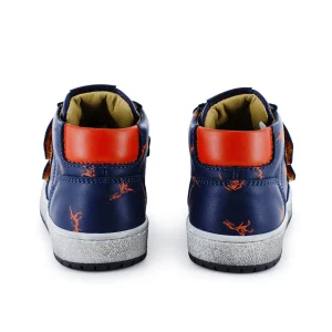 Outlet calf navy + brick Halfhoge Schoenen