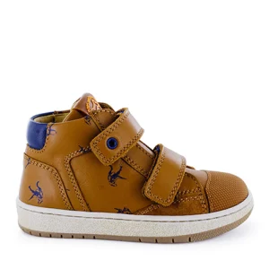 Outlet calf navy + brick Halfhoge Schoenen