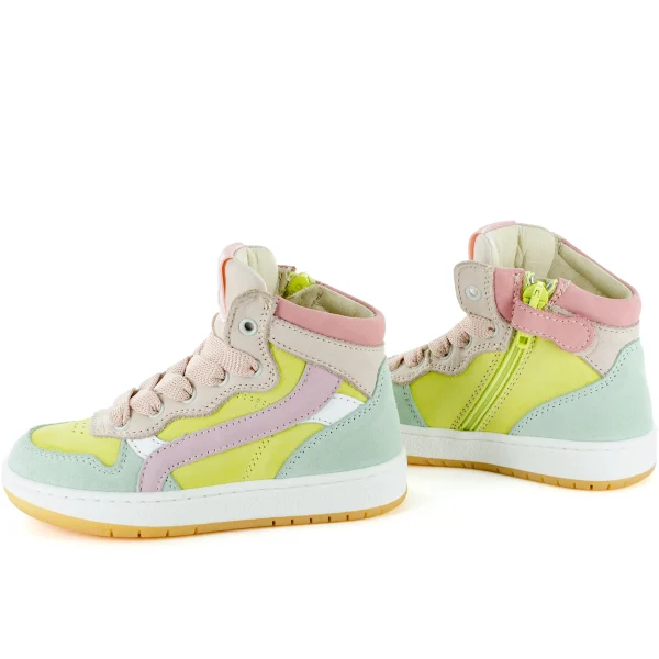 Fashion calf - crs lemon + mint Halfhoge Schoenen