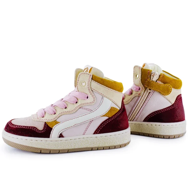 Fashion crs old rose + cherry Halfhoge Schoenen