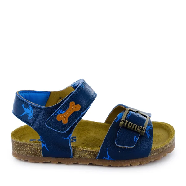 Hot calf blue + sky Sandalen