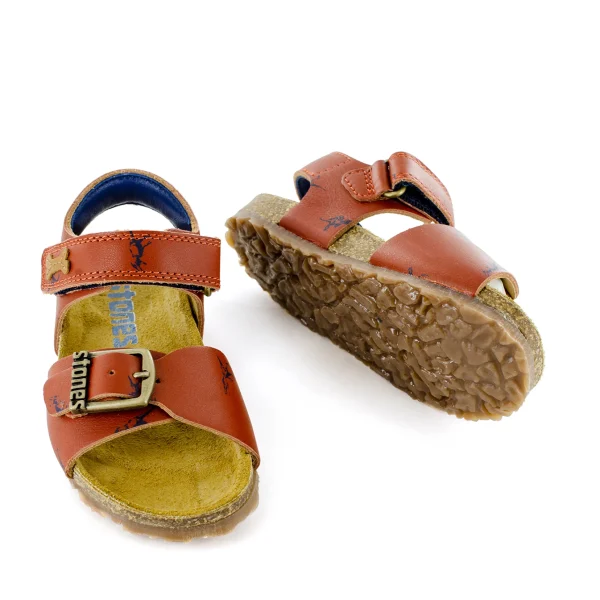 Fashion calf brick Sandalen