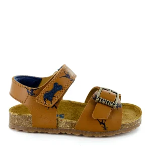 Outlet calf cuoio Sandalen