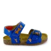 Fashion calf l.blue + orange Sandalen