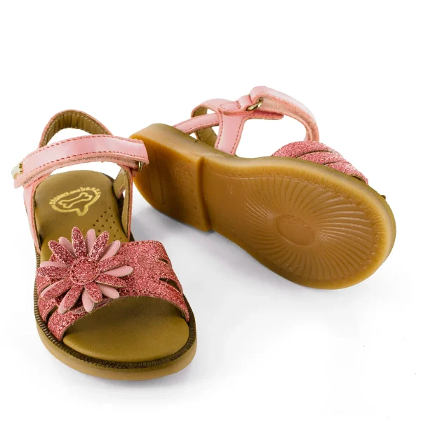 Fashion glitter - metal salmon Sandalen