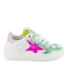 Discount calf emerald + white Lage Schoenen