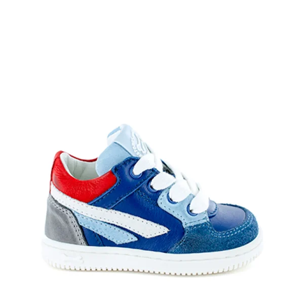 Online calf - crs azure + o.white Lage Schoenen