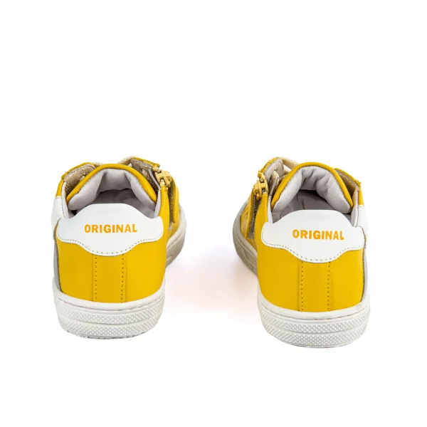 Best calf yellow + white Lage Schoenen | Lage Schoenen