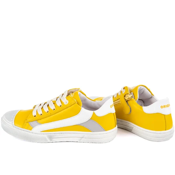 Best calf yellow + white Lage Schoenen | Lage Schoenen