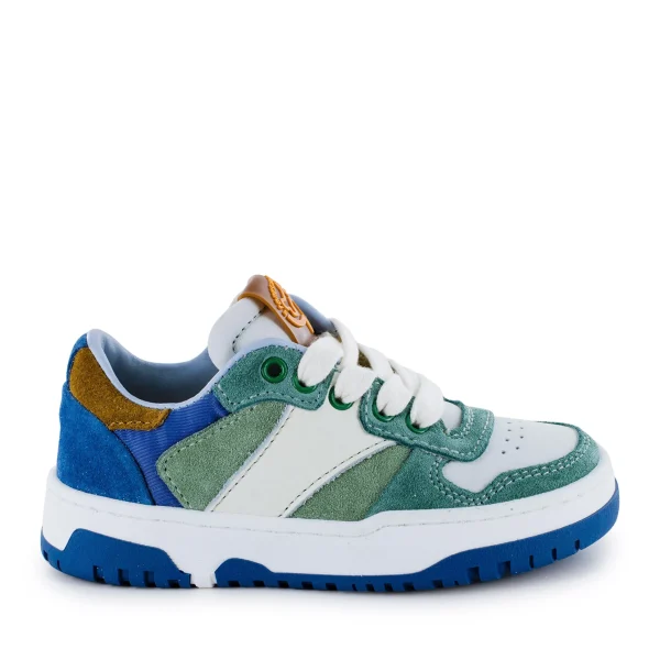 New crs - calf teal + off white Lage Schoenen