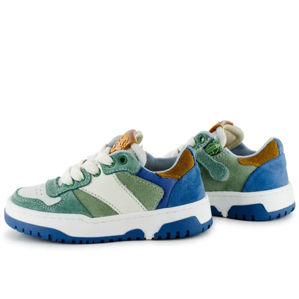 New crs - calf teal + off white Lage Schoenen