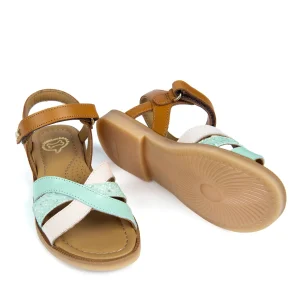 Online calf perl l.green + cognac Sandalen