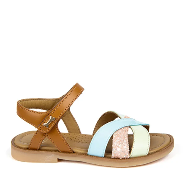 Online calf perl l.green + cognac Sandalen