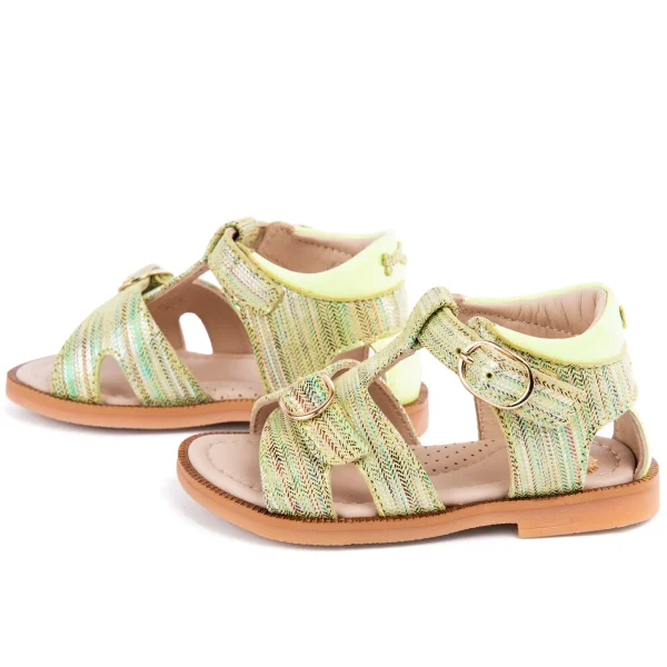 Online metal s. yellow Sandalen